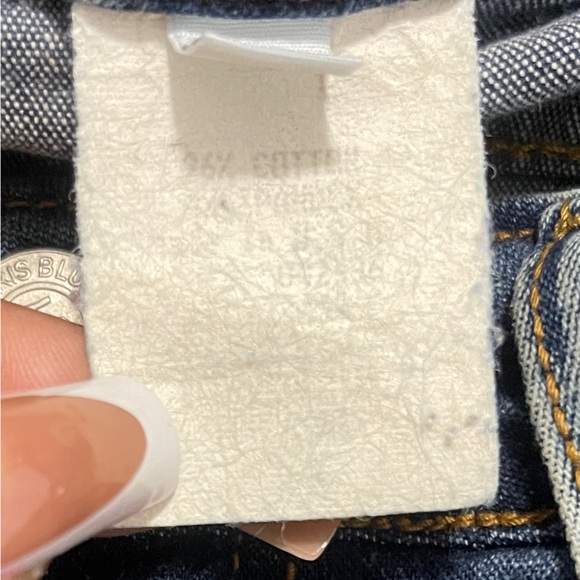 Paris Blues Womens Jeans Size 5 Blue Paint Splashed Flare Leg Denim Bottoms Y2K - Picture 5 of 13